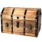 Vintiquewise Large Wooden Pirate Lockable Trunk with Lion Rings QI003038L - alternate 6